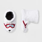 Kids' Polar Bear Bootie Slippers - Cat & Jack White