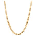 Tiara Gold Over Silver 24 Popcorn Link Chain Necklace, Size: 24 Inch, Yellow