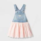 Oshkosh B'gosh Toddler Girls' Denim Eyelet Skirtall - Pink