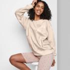 Women's Oversized Sweatshirt - Wild Fable Cream Metallic