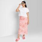Women's Chiffon Midi Skirt - Wild Fable Pink Floral