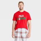 Men's Feliz Navidad Matching Holiday Pajama T-shirt - Wondershop Red