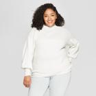 Women's Plus Size Bishop Sleeve Pullover Sweater - A New Day