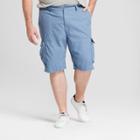 Men's 11 Twill Big & Tall Cargo Shorts - Goodfellow & Co Calm Blue