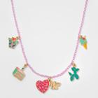 Girls' Birthday Charms Necklace - Cat & Jack Pink