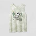 Women's Peanuts Snoopy Desert Vibes Plus Size Graphic Tank Top - Gray 1x,