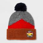 Boys' Cuffed Beanie - Cat & Jack One Size, Black/gray/red