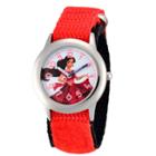 Girls' Disney Elena Of Avalor Stainless Steel Time Teacher Watch - Red
