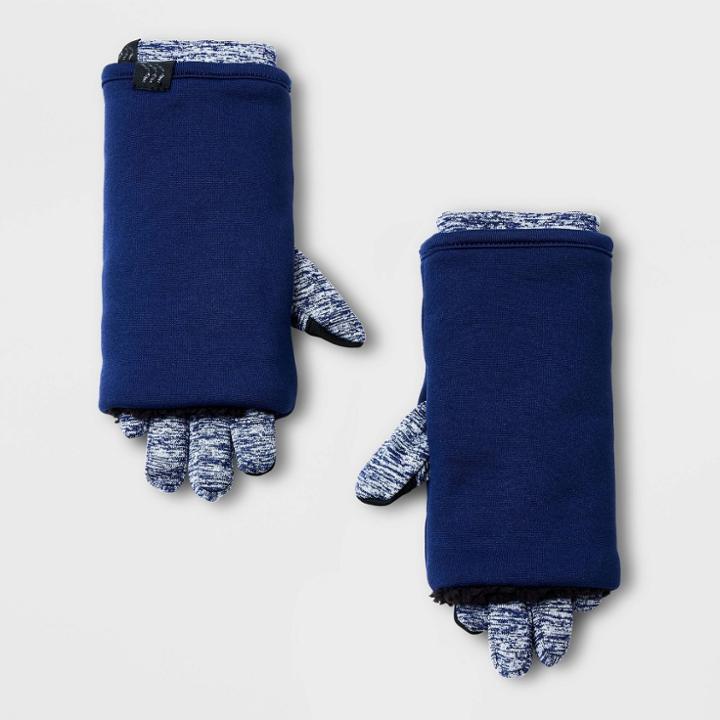 Kids' Running Gloves - All In Motion Navy Blue