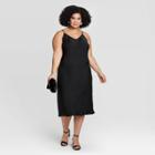 Women's Plus Size Sleeveless Dress - A New Day Black 1x, Women's,