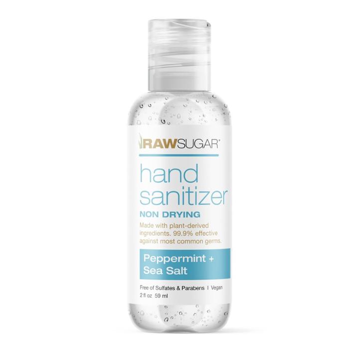 Raw Sugar Mini Hand Sanitizer Peppermint + Sea Salt - Trial