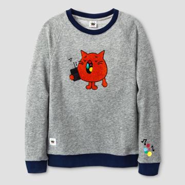 Boys' Toca Boca Woa Miao Sweatshirt Heather Gray