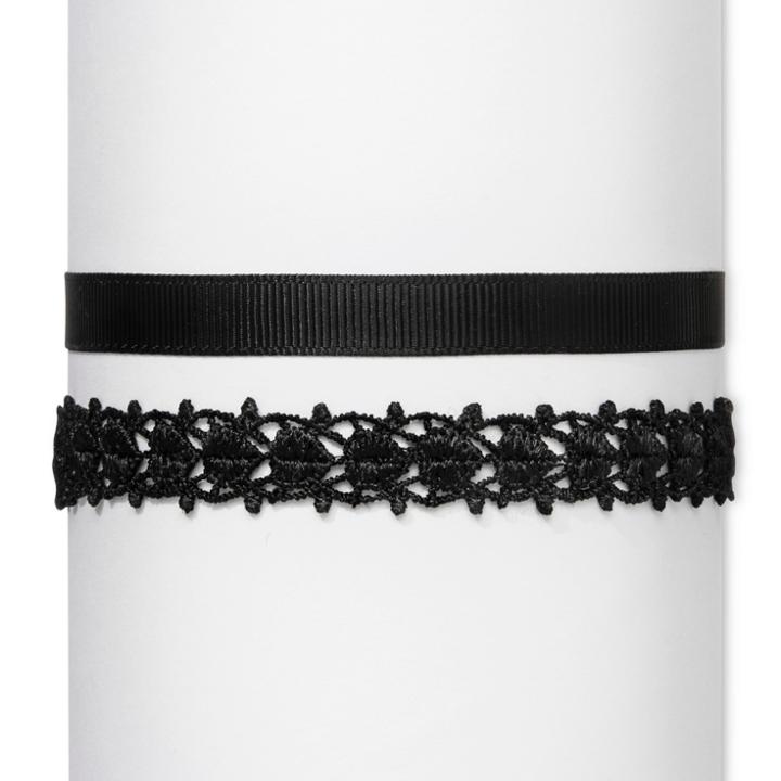 Sugarfix By Baublebar Lace Choker Necklace - Black