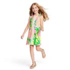 Girls' Fan Dance Sleeveless Round Neck Shift Mini Dress - Lilly Pulitzer For Target Pink/yellow S, Women's, Size: Small, White Pink