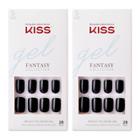 Kiss Nails Kiss Gel Fantasy Ready-to-wear Gel Nails - Black