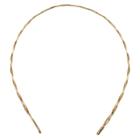 La-ta-da Thin Metal Braided Headband - 1pc, Girl's, Gold