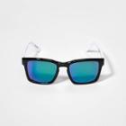 Kids' Checkered Wayfair Sunglasses - Art Class Black/white
