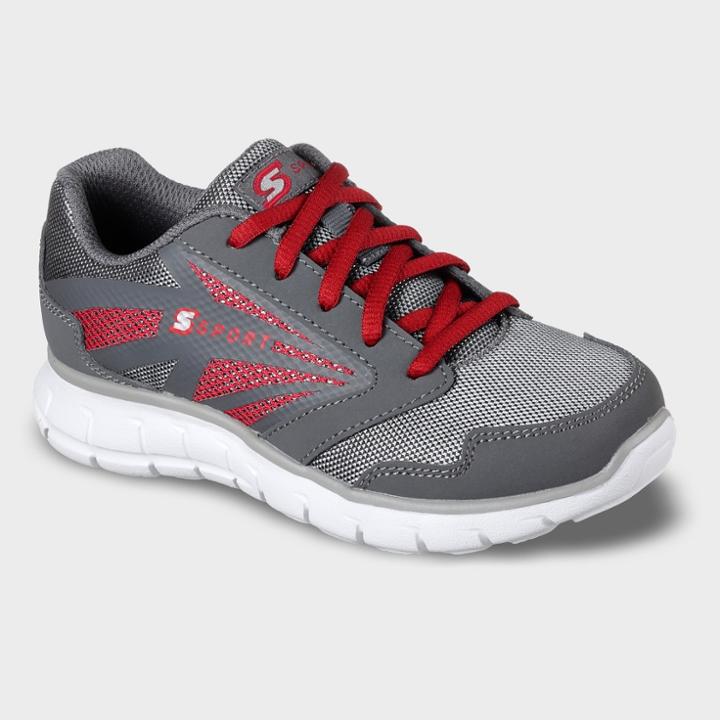 Boys' S Sport By Skechers Rizzar Athletic Shoes - Gray/red