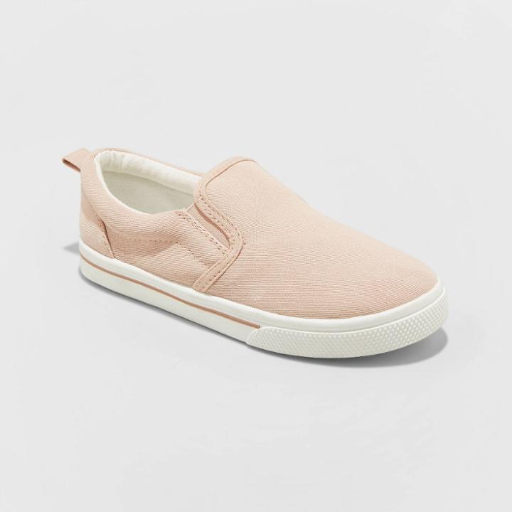 Girls' Jaime Twin Gore Sneakers - Cat & Jack Blush 13, Toddler Girl's
