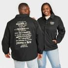 No Brand Black History Month Adult Plus Size Standing In Your Truth Jacket - Black
