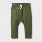 Baby Boys' Orchid Leaf Jogger Pull-on Pants - Cat & Jack Deep Olive Newborn, Green
