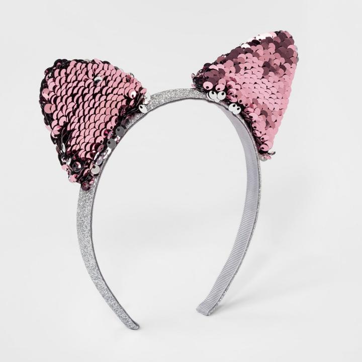Girls' Sequins Ears Headband - Cat & Jack