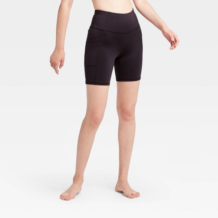 Women's Sculpted High-rise Bike Shorts 7 - All In Motion Black