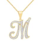 Target Diamond Accent M Initial Pendant Gold Plated (ij-i2-i3), Girl's,