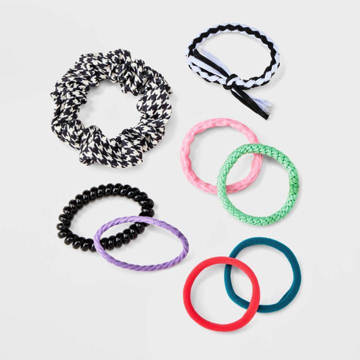 Girls' 8pk Mixed Twisters Set - Art Class Teal