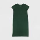 Women's Plus Size Short Sleeve Dress - Universal Thread Green