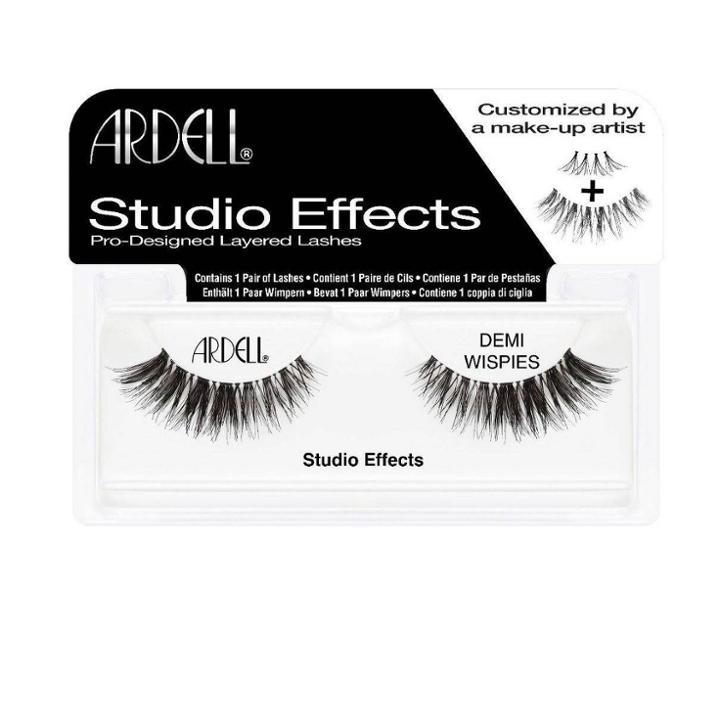 Ardell Eyelash Demi Wispies Studio Effects Black - 1pr, Adult Unisex