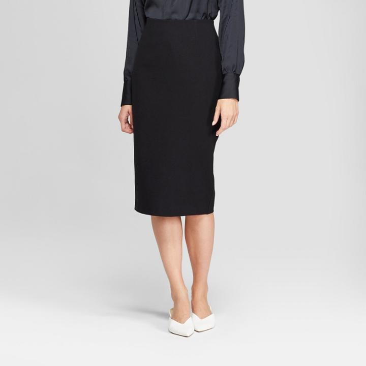 Women's Midi Pencil Skirt - Prologue Black
