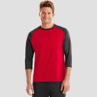 Hanes Men's Sport Performance Baseball T-shirt - Scarlet Heather