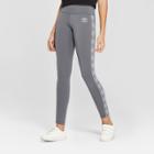 Umbro Women's Logo Taped Mid-rise Leggings - Gray
