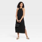 Women's Sleeveless Crochet Dress - A New Day Black