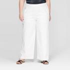 Target Women's Plus Size Wide Leg Pants - Prologue White