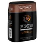 Axe Body Spray For Men Dark Temptation 4 Oz, Twin Pack