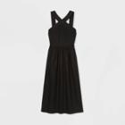 Women's Sleeveless Linen Dress - A New Day Black