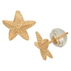 Tiara Kid's Starfish Stud Earrings In 14k Yellow Gold, Girl's