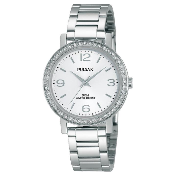 Women's Pulsar Watch - Silver Tone With Silver Dial - Pg2019x
