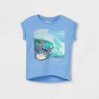 Girls' Disney Stitch Short Sleeve T-shirt - Blue