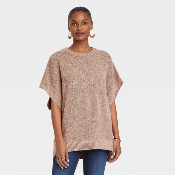 Women's Knit Pullover - Universal Thread Tan
