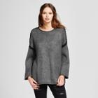Cliche Women's Stitched Seam Pullover Sweater - Clich Gray