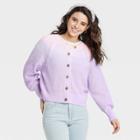 Women's Ombre Button-down Cardigan - Universal Thread Light Purple
