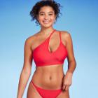 Women's Cut Out One Shoulder Bikini Top - Wild Fable Red D/dd Cup