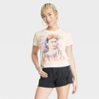 Modern Lux Women's Frida Kahlo Watercolor Short Sleeve Baby T-shirt - Cream