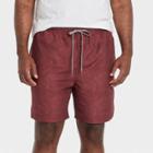 Men's Big & Tall 7 Swim Trunks - Goodfellow & Co Burgundy