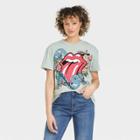 Women's The Rolling Stones Short Sleeve Graphic T-shirt - Blue Floral