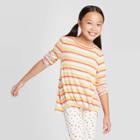 Girls' Long Sleeve Stripe Cozy Pullover - Cat & Jack Xs, Girl's,