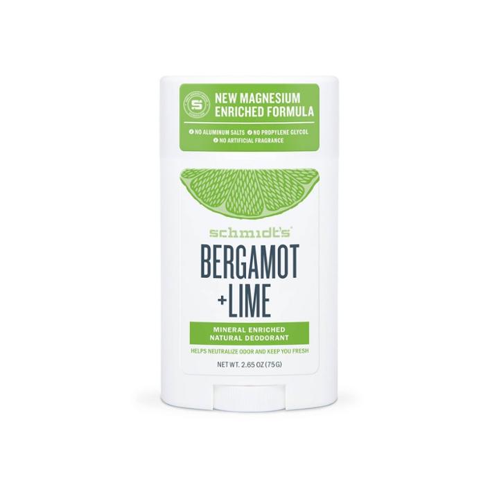 Schmidt's Bergamot + Lime Aluminum-free Natural Deodorant